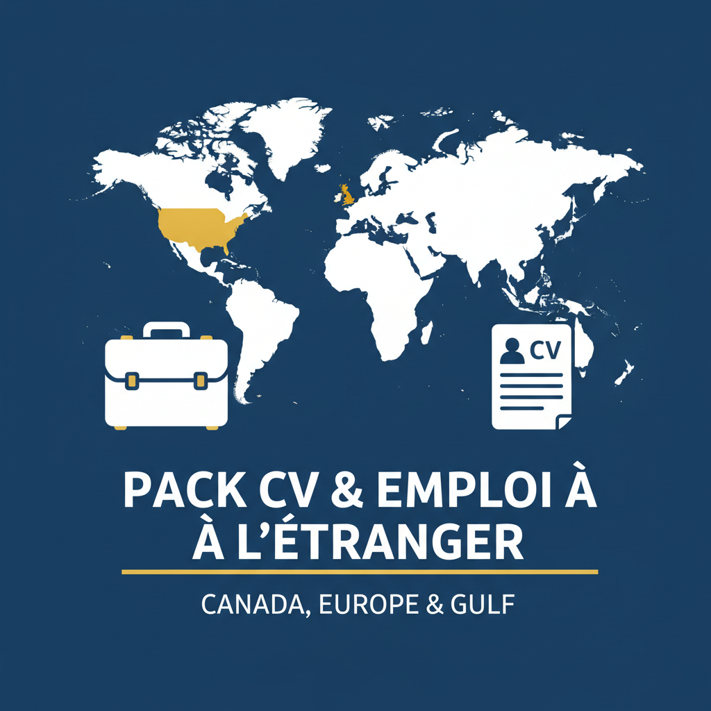 💼 Pack 2 : CV Professionnel + Trouver un Emploi / Stage à l'Étranger